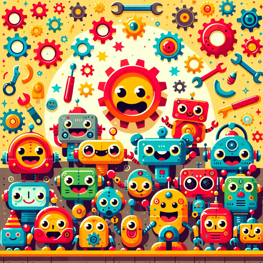 Robot Rumble Kit Silly Robot Rumble 5D DIY Paint By Diamond Kit – Original Paint By Diamond