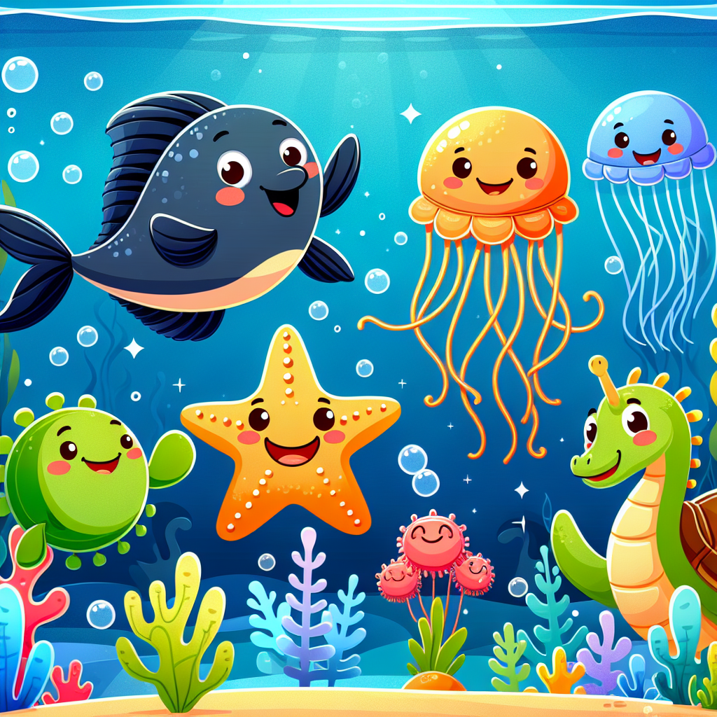 Aquatic Animal Party Paint By Diamonds Kits