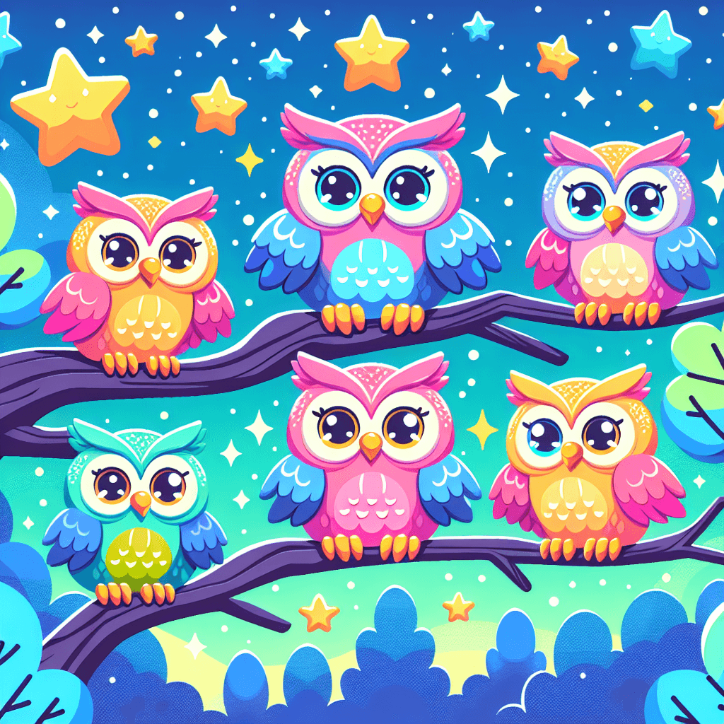 Adventure Owls Paint By Color
