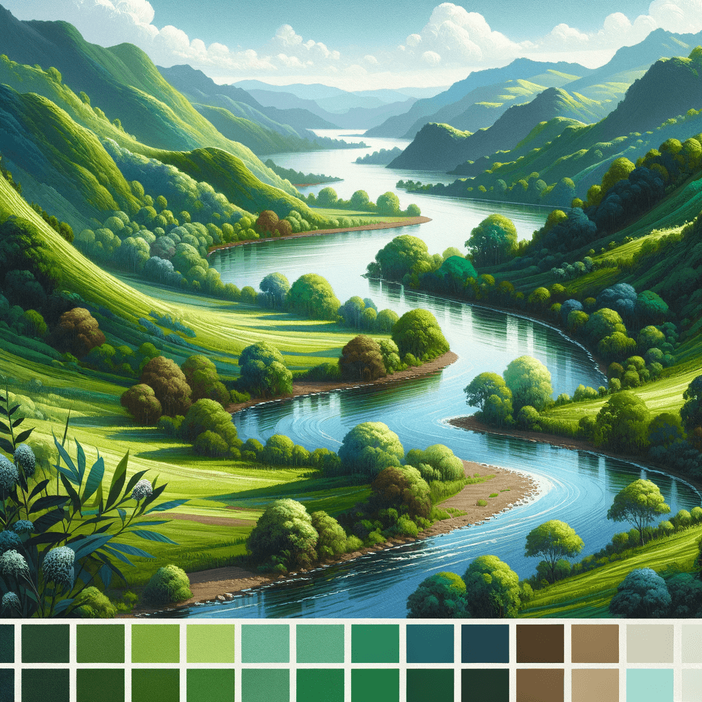 Winding River Journey Paint By Diamonds Art