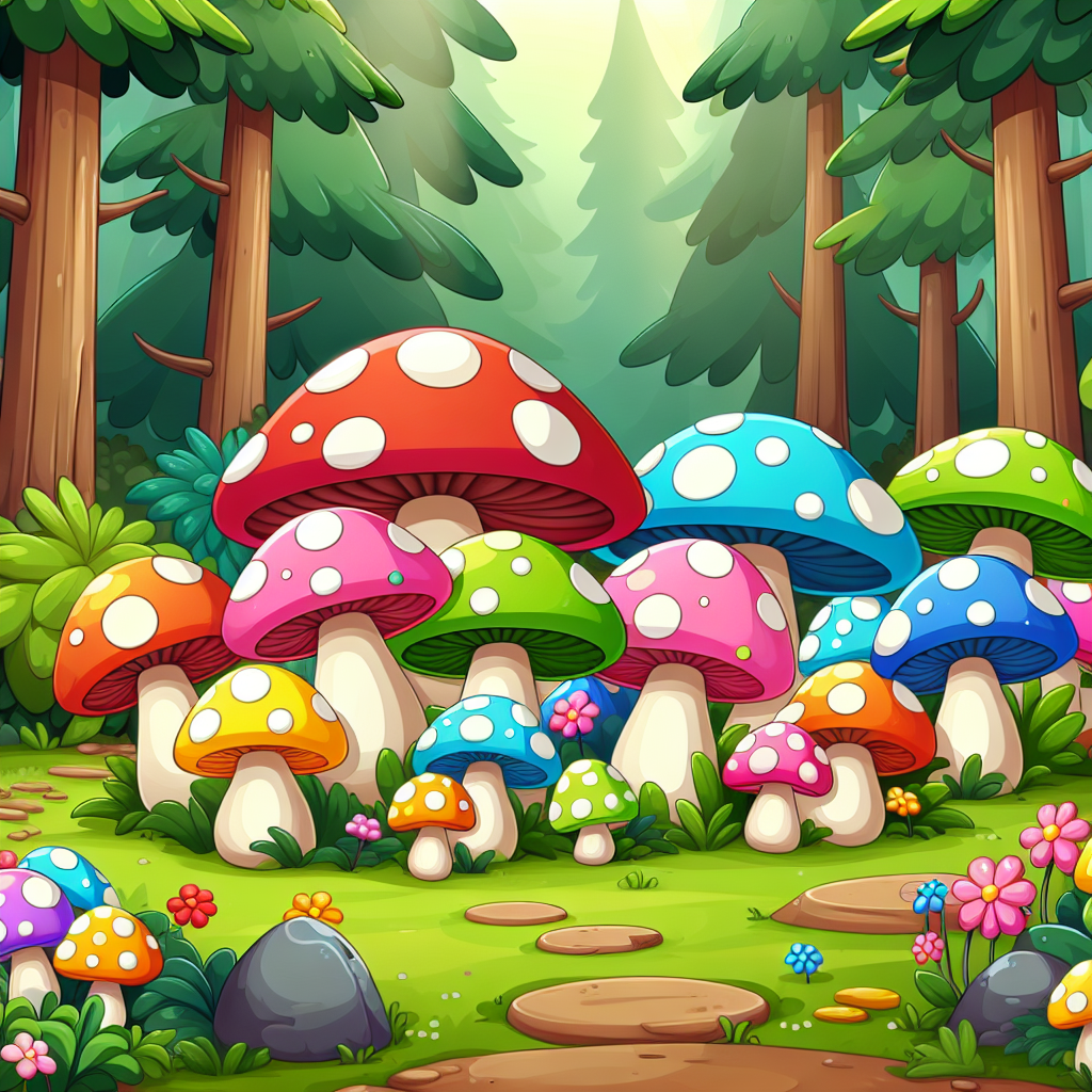 Magical Mushroom Glade Painting Diamond Kit