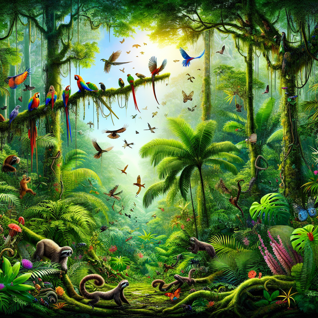 Exotic Rainforest Journey Painting Diamond Kit