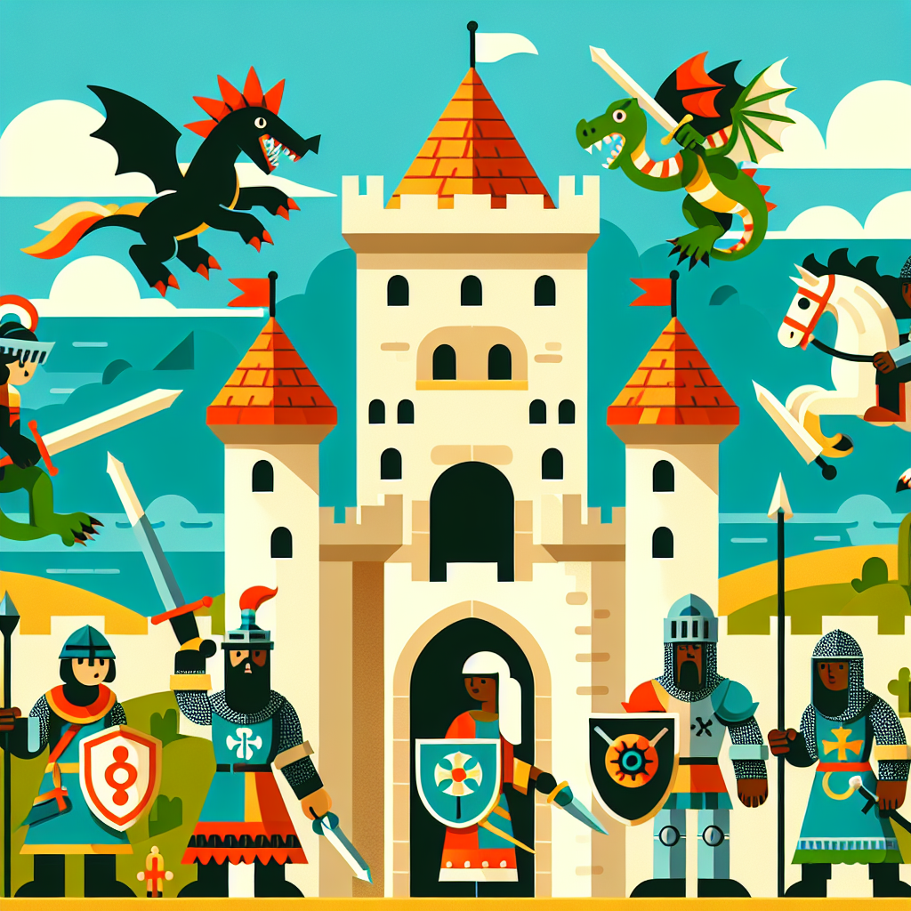 Heroic Knights And Castles Diamonded Painting Kits