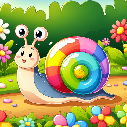 Gleeful Garden Snail Diamond Painting