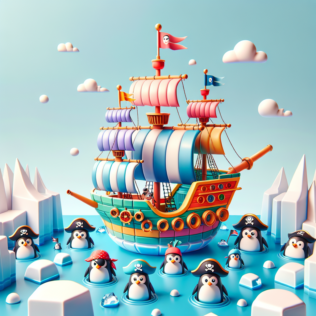 Pirate Penguin Party Painting Diamond Kit