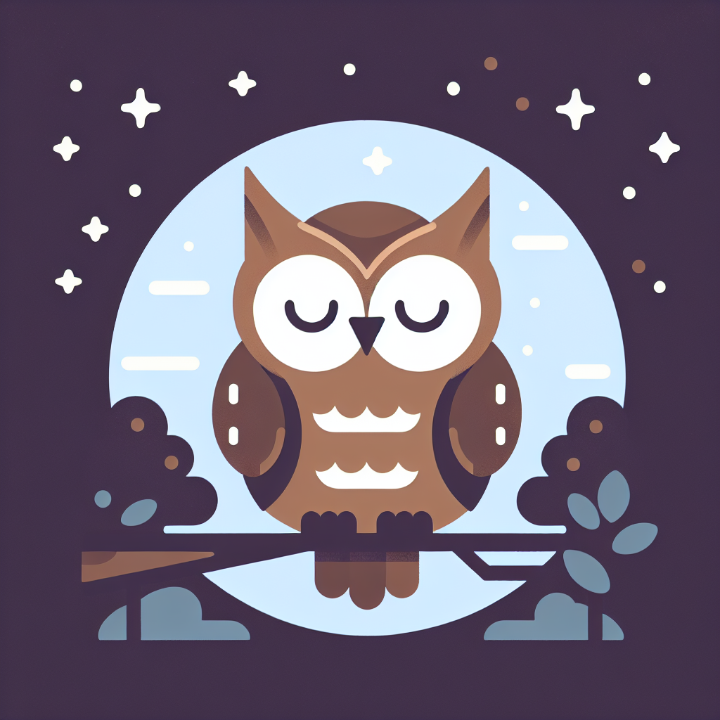 Gentle Nighttime Owl Diamond Painting