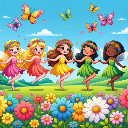 Dancing Fairy Friends Paint By Diamond