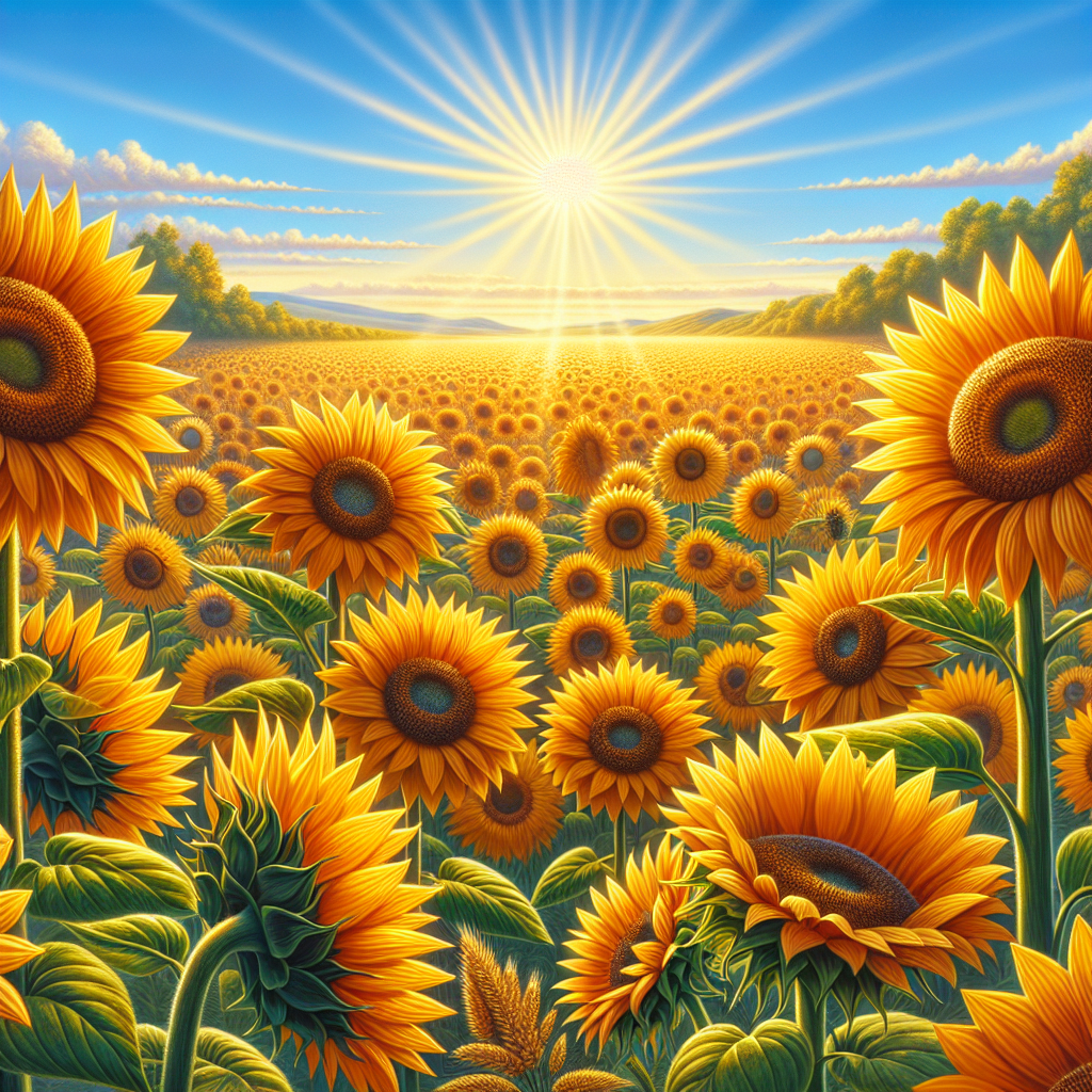 Golden Sunflowers Diamond Painting