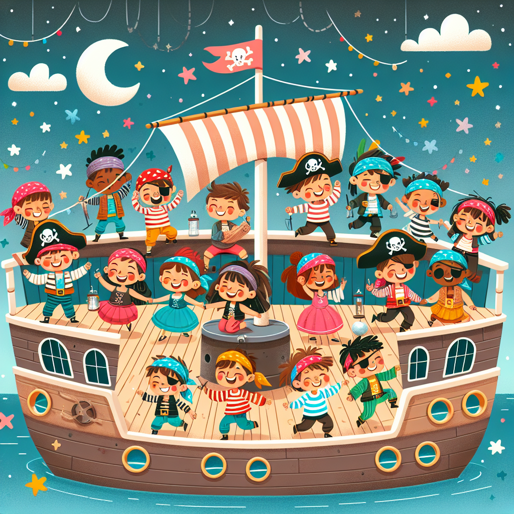 Pirate Ship Party Paint By Diamonds Kits