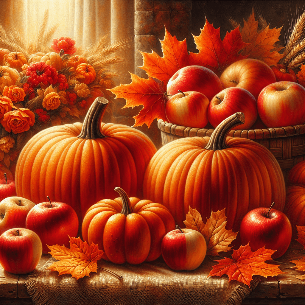 Vibrant Autumn Harvest Diamonded Painting Kits