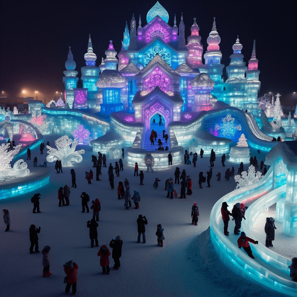 Snow And Ice Sculpture Festival Paint By Diamonds