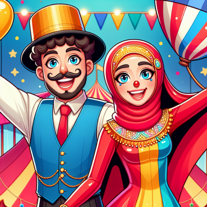 Comical Circus Paint By Diamonds