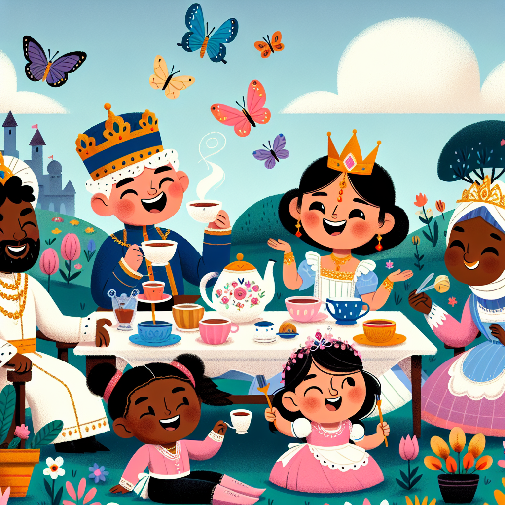 Royal Tea Party In The Garden Painting By Diamonds Kit