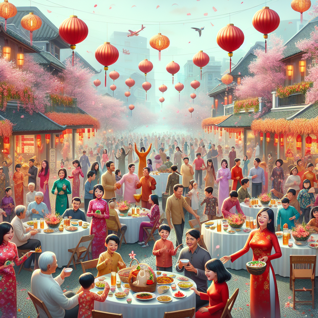Tết Nguyên Đán (Vietnamese Lunar New Year) Paint By Diamond
