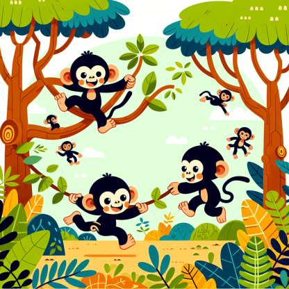 Cheerful Chimpanzee Chase Paint By Diamonds