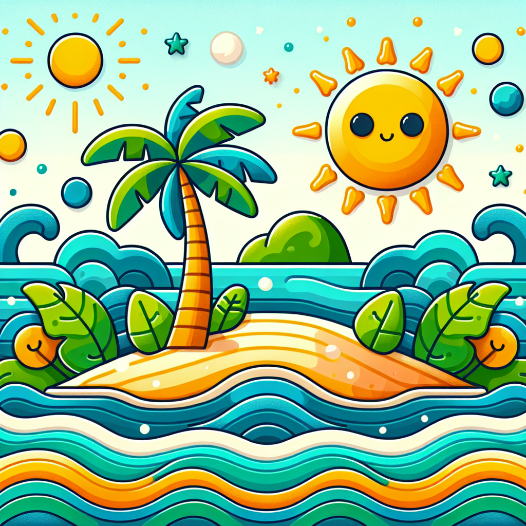 Sunny Island Paradise Paint By Diamonds Art
