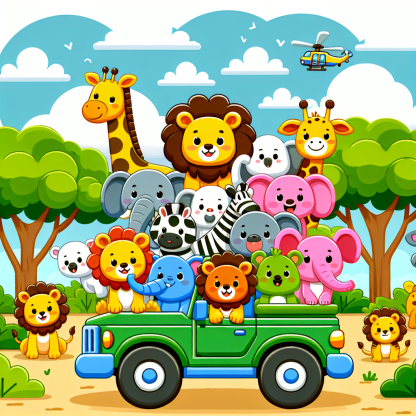 Artistic Safari Ride Paint By Diamonds