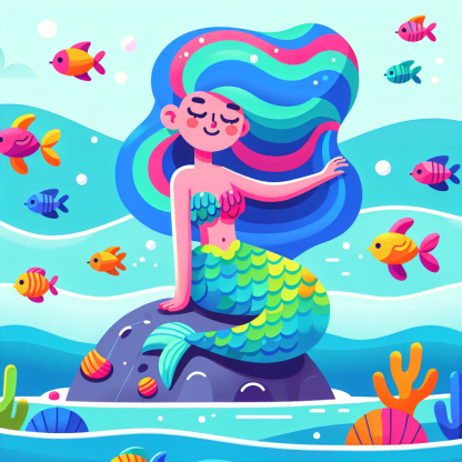 Sassy Mermaid Paint By Diamonds Art