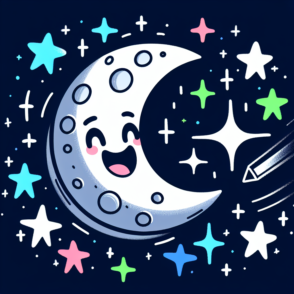 Cheerful Starry Night Paint By Color