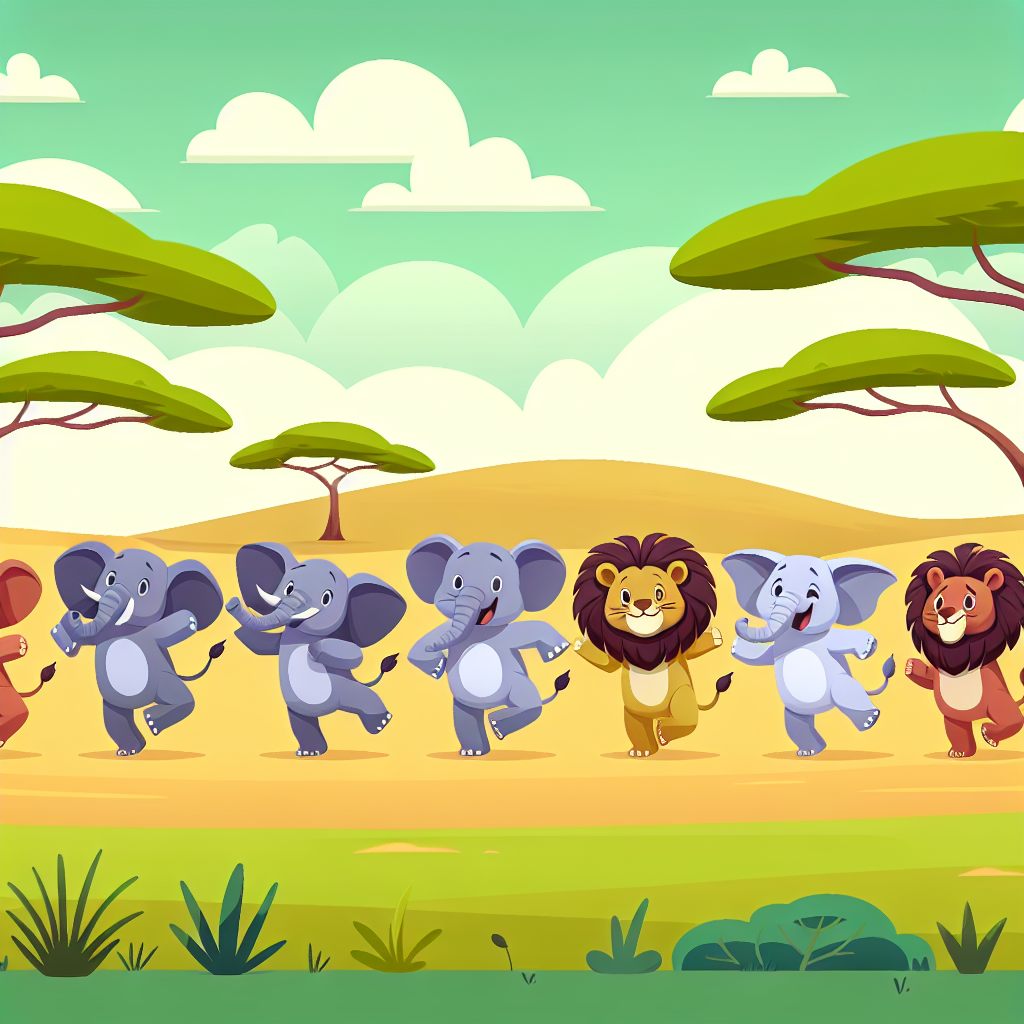 Safari Animal Party Paint By Diamond