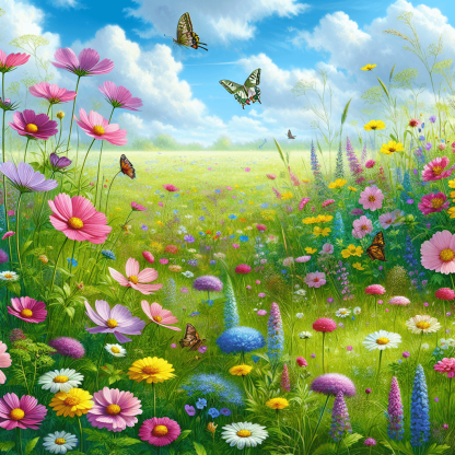 Joyful Spring Meadow Paint By Diamonds