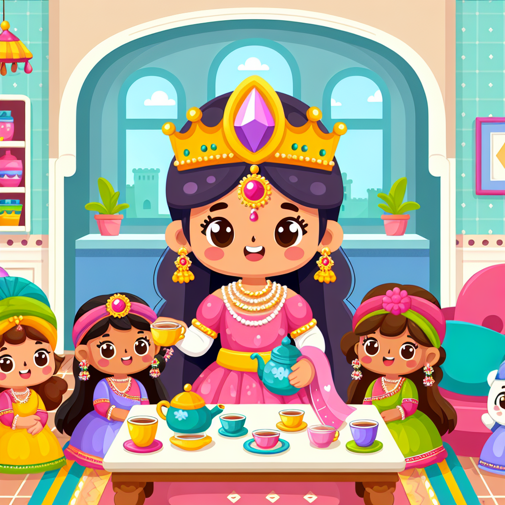 Princess' Royal Tea Party Painting Diamond Kit