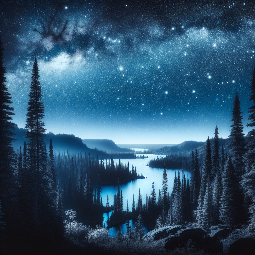 Northern Wilderness Night DIY Paint By Diamonds