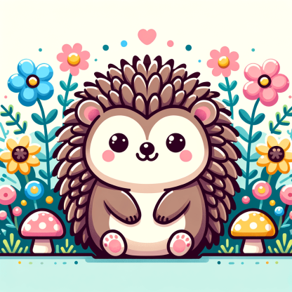 Charming Hedgehog DIY Paint By Diamonds