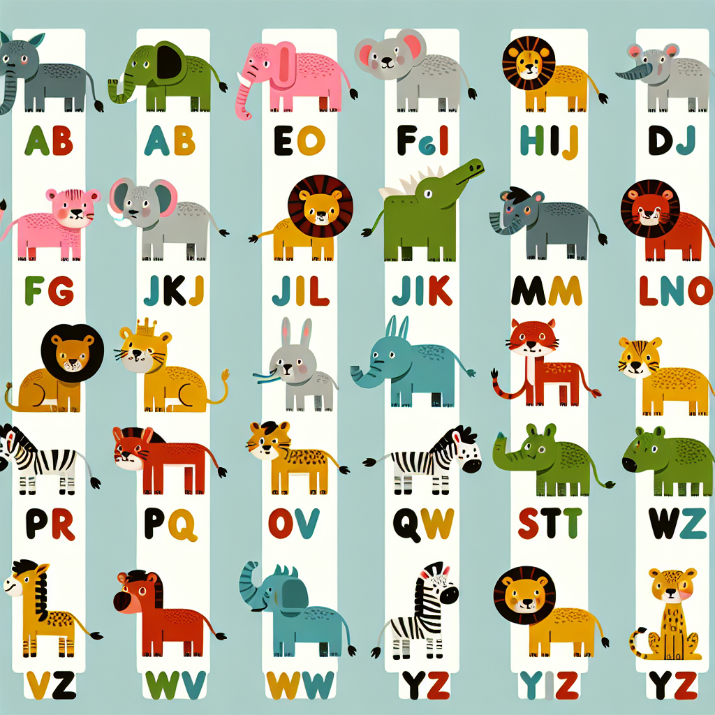 Zoo Animals Alphabet Adventure Paint By Diamond