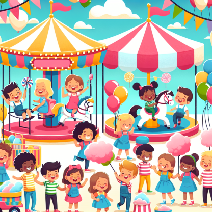 Giggly Carnival Fun Paint By Diamonds Art