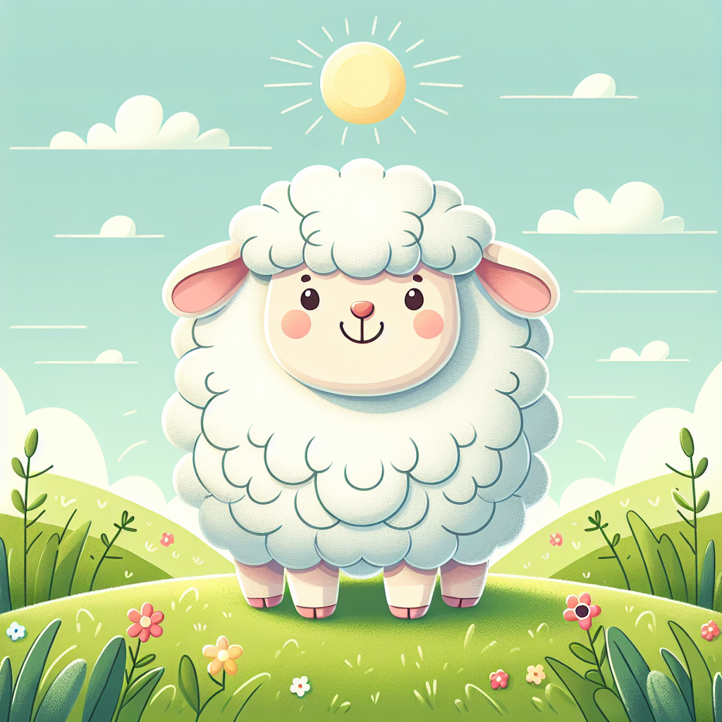 Charming Sheep Painting Diamond Kit
