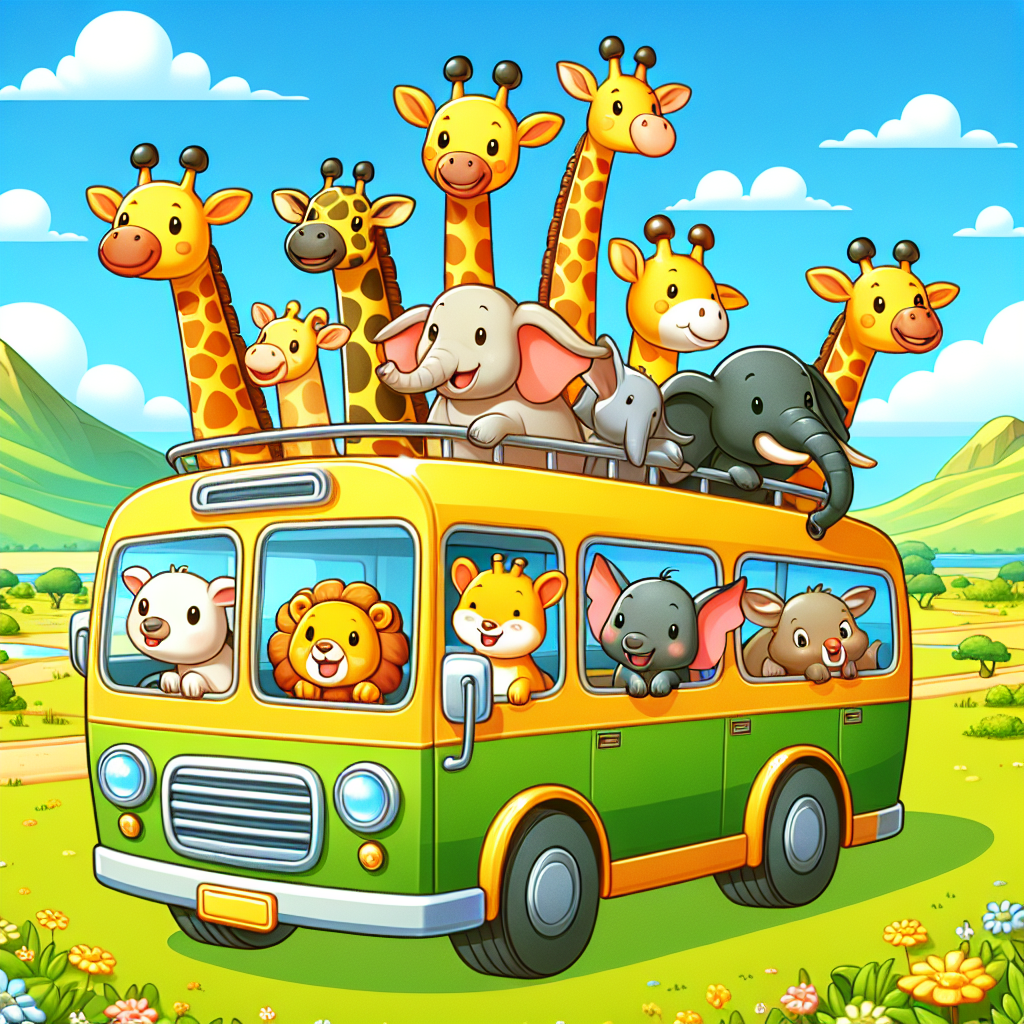 Safari Bus Paint By Diamonds