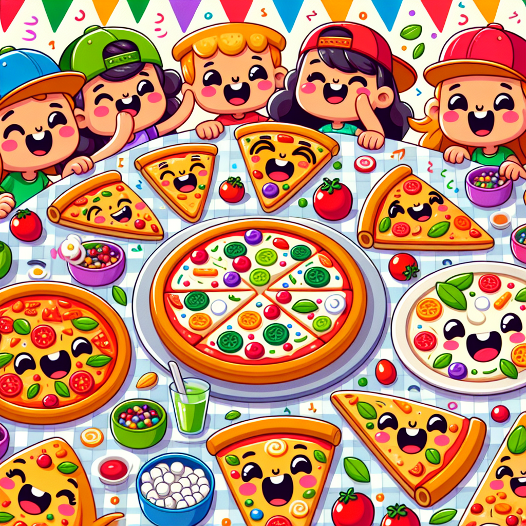 Playful Pizza Party Paint By Color