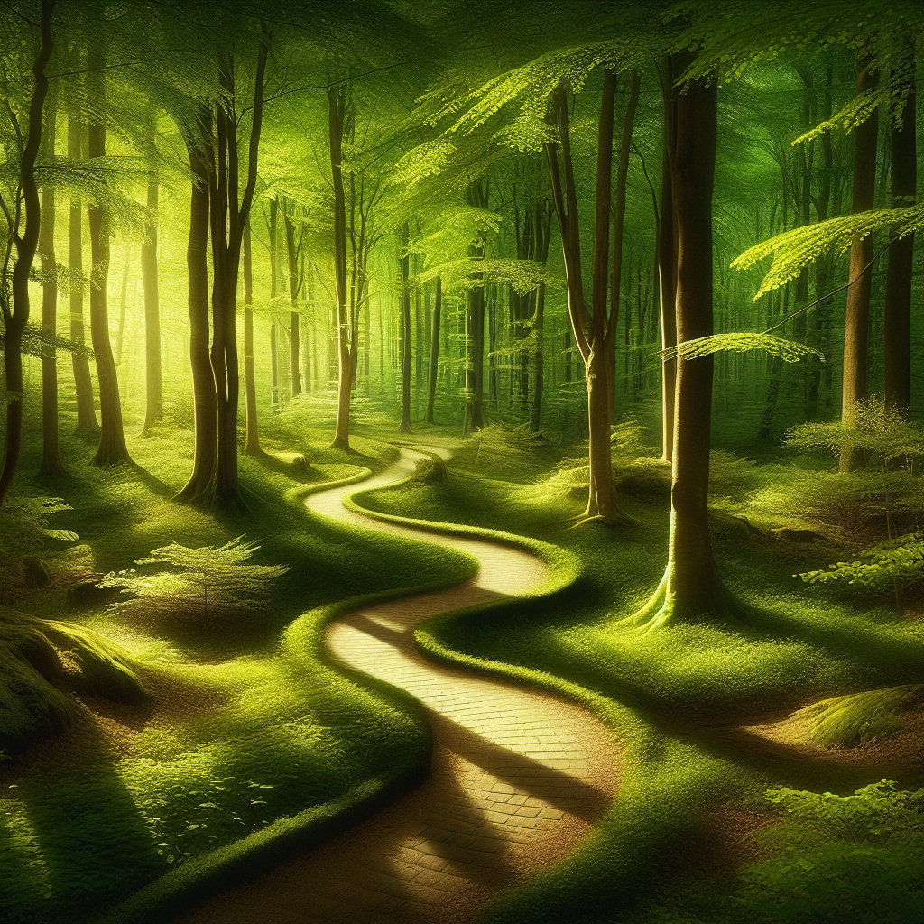 Quiet Forest Path Diamonded Painting Kits