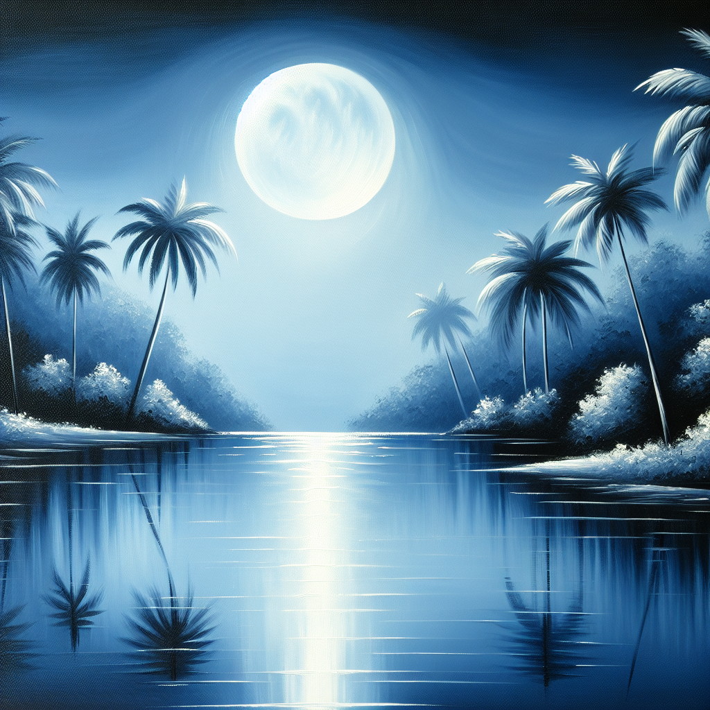 Moonlit Oasis Diamond Painting