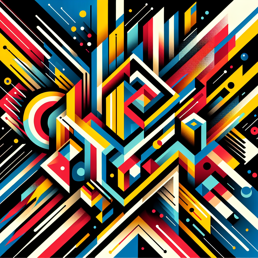 Abstract Geometric Wonders Painting By Diamonds Kit