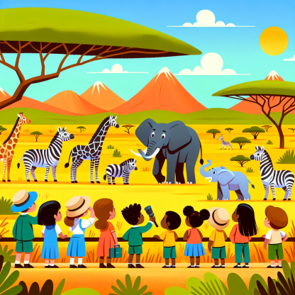 Animal Adventure Safari Paint By Diamonds Art