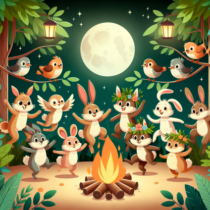 Forest Fiesta Celebration Paint By Diamond