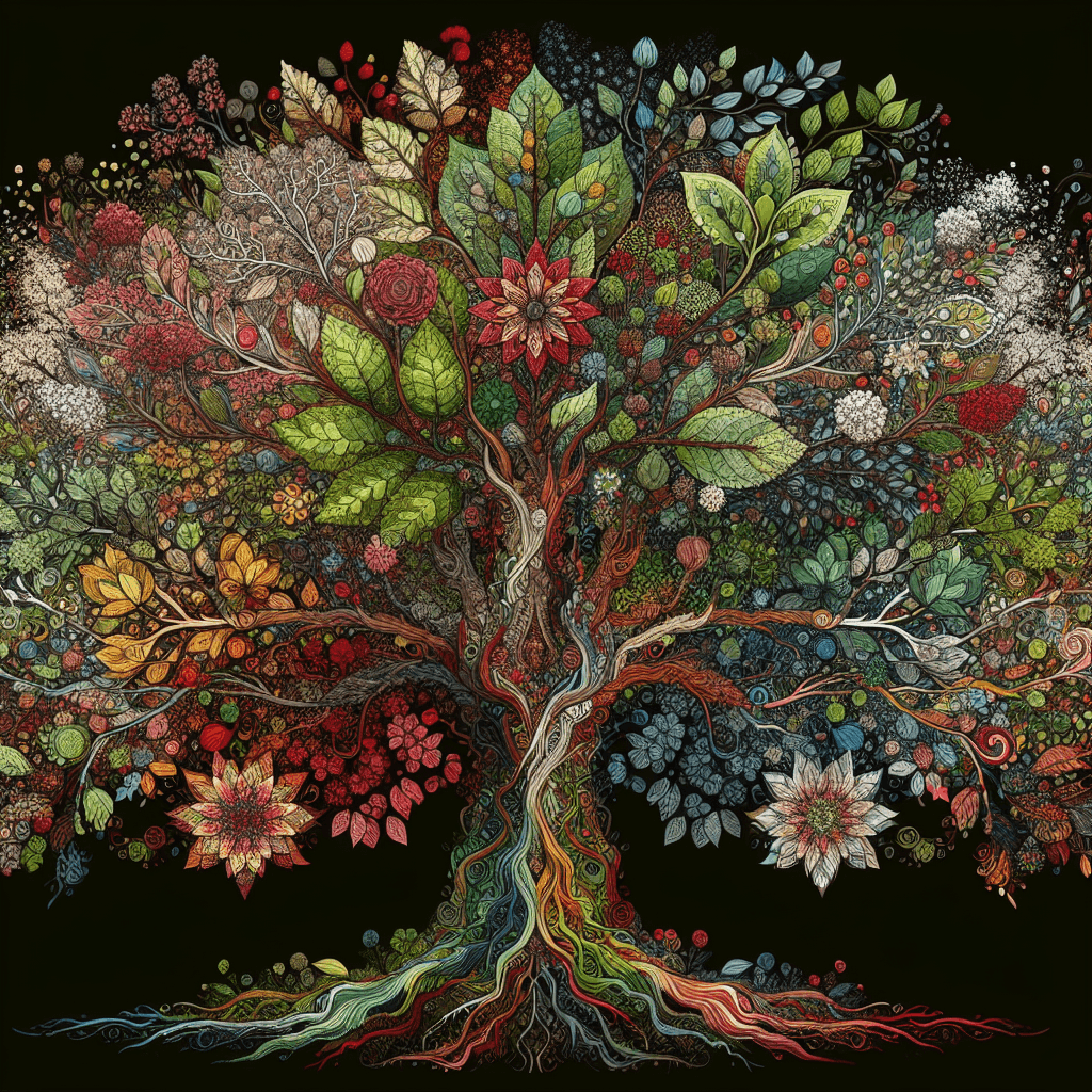 Artistic Tree Of Life Diamond Painting