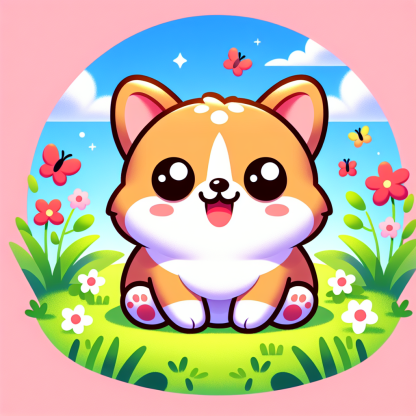 Cuddly Corgi Paint By Color