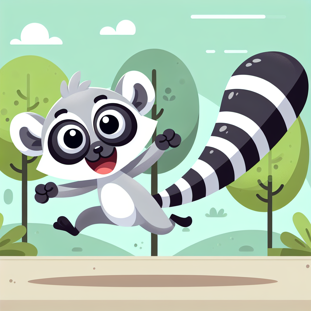 Leaping Lemur Diamond Painting