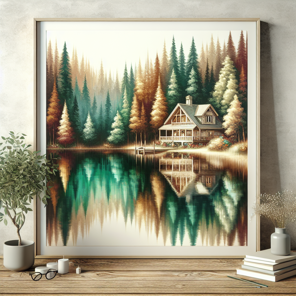 Peaceful Lakehouse Paint By Diamond