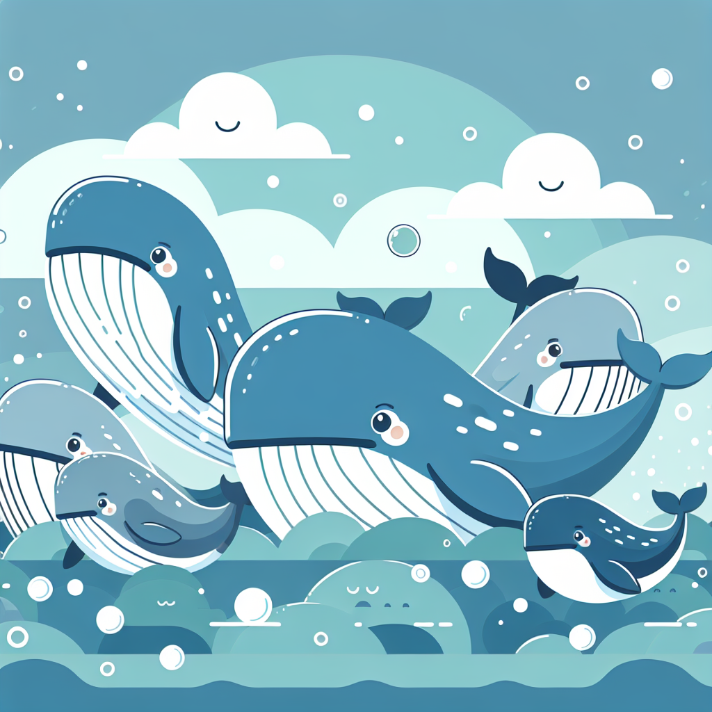 Whimsical Whales At Play Paint By Diamonds Kits