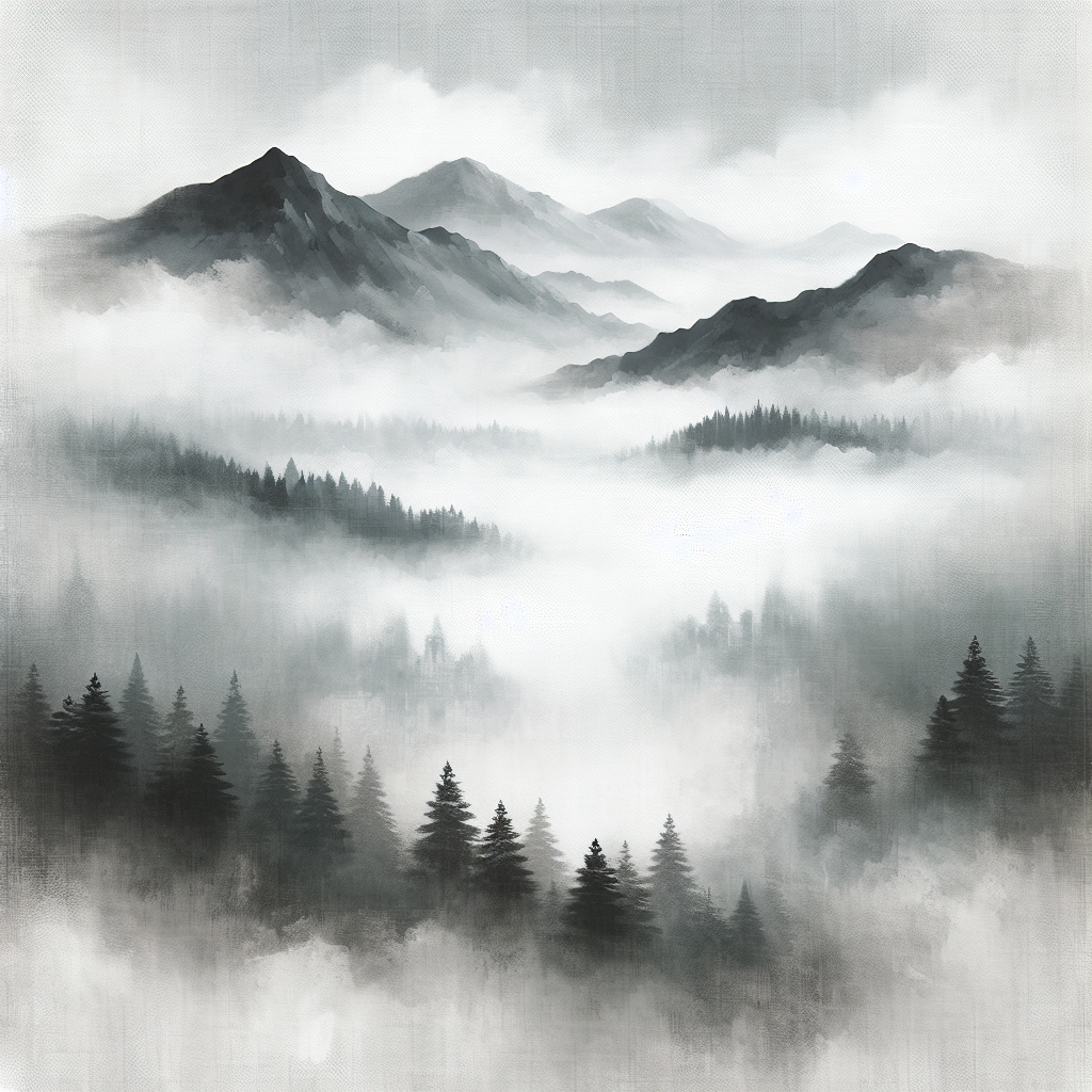 Mystical Mountain Fog DIY Paint By Diamonds