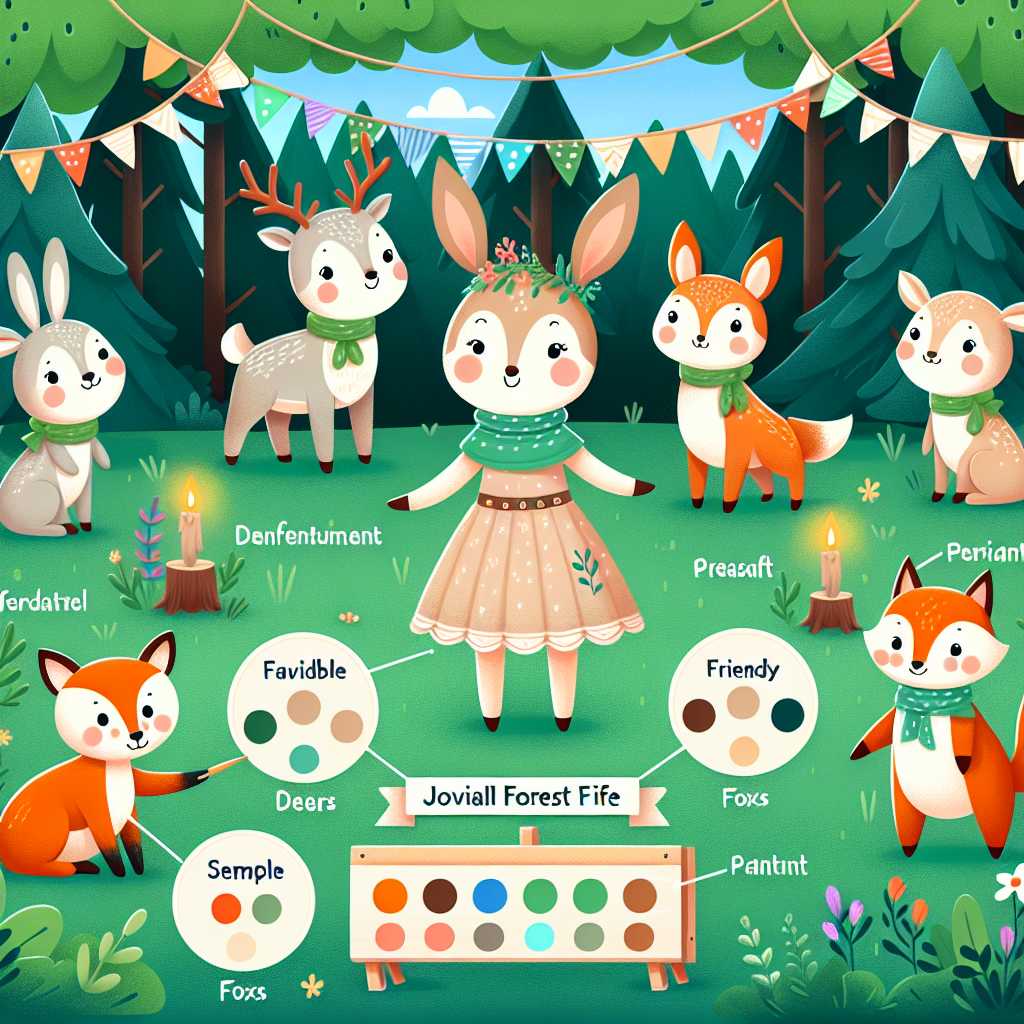 Forest Friends Festival Paint By Diamond