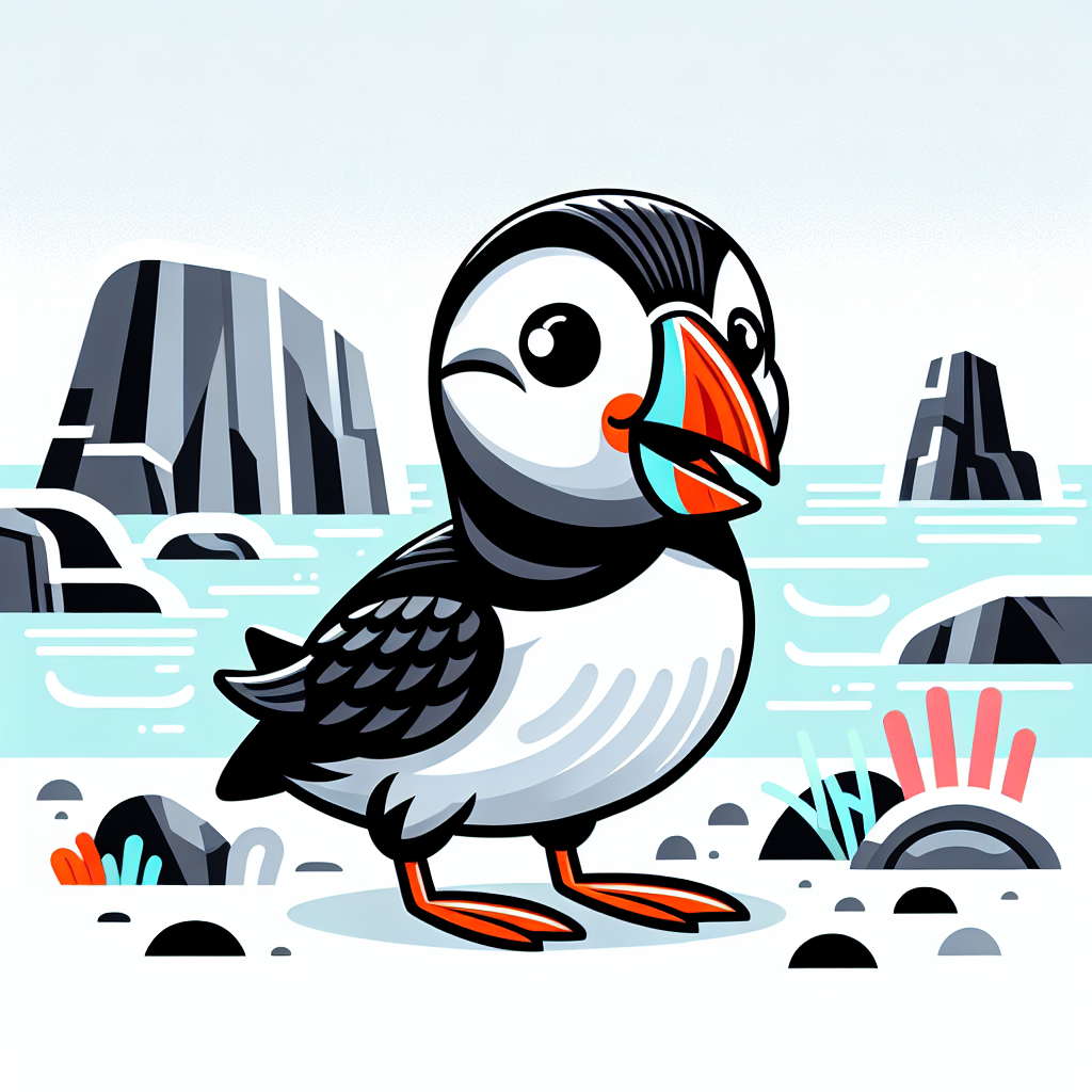 Friendly Puffin Painting By Diamonds Kit