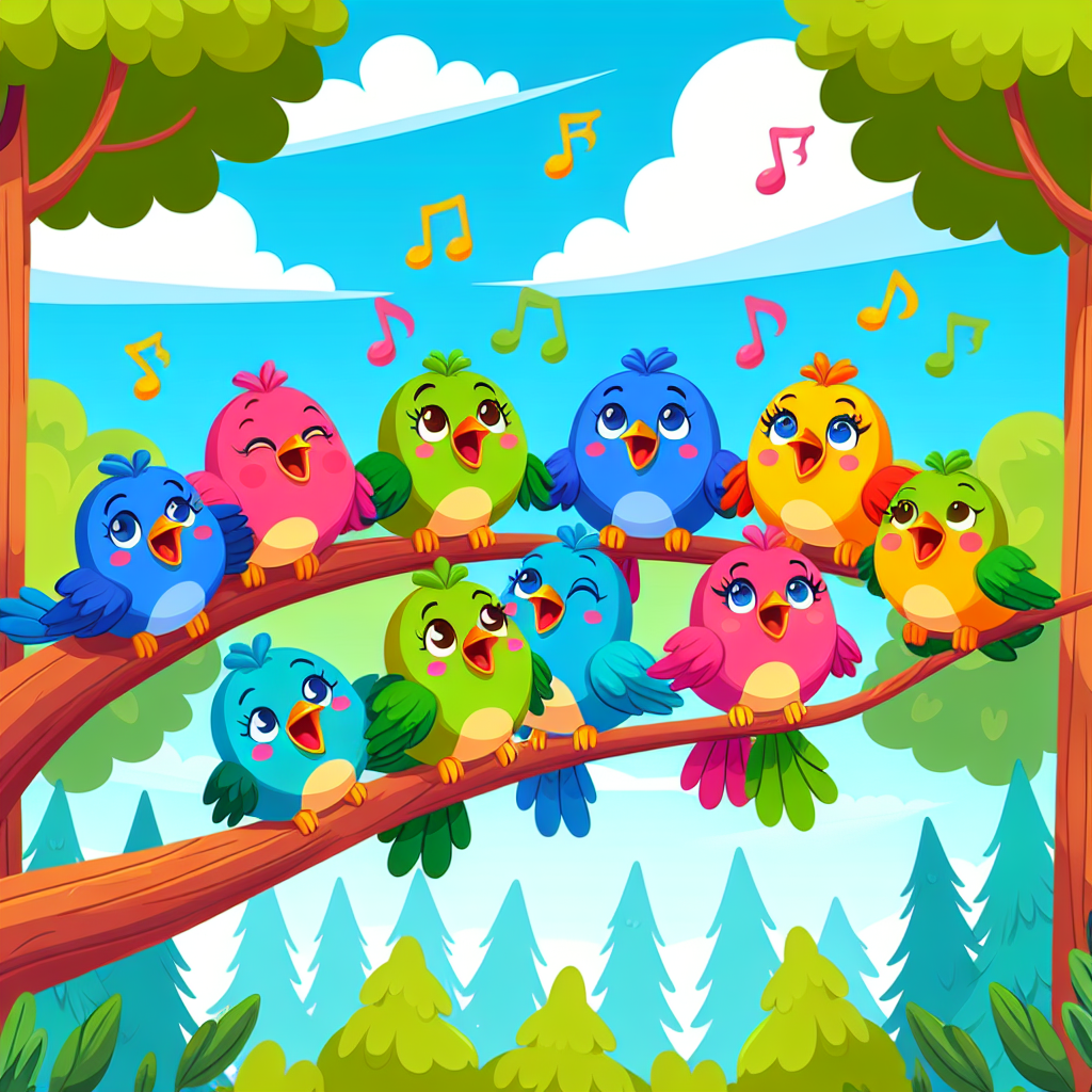 Singing Bird Ensemble Paint By Color