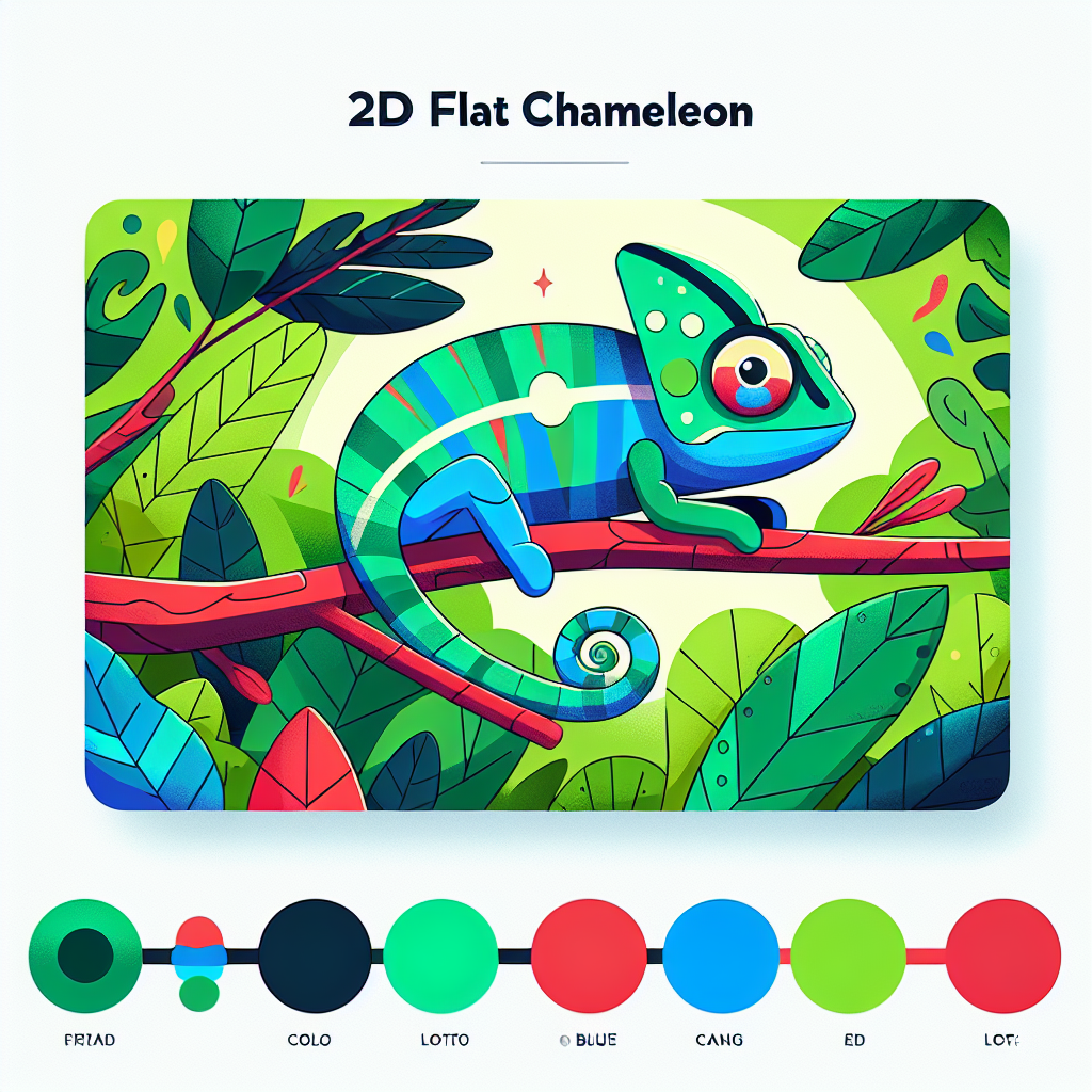 Curious Chameleon Colors Paint By Color