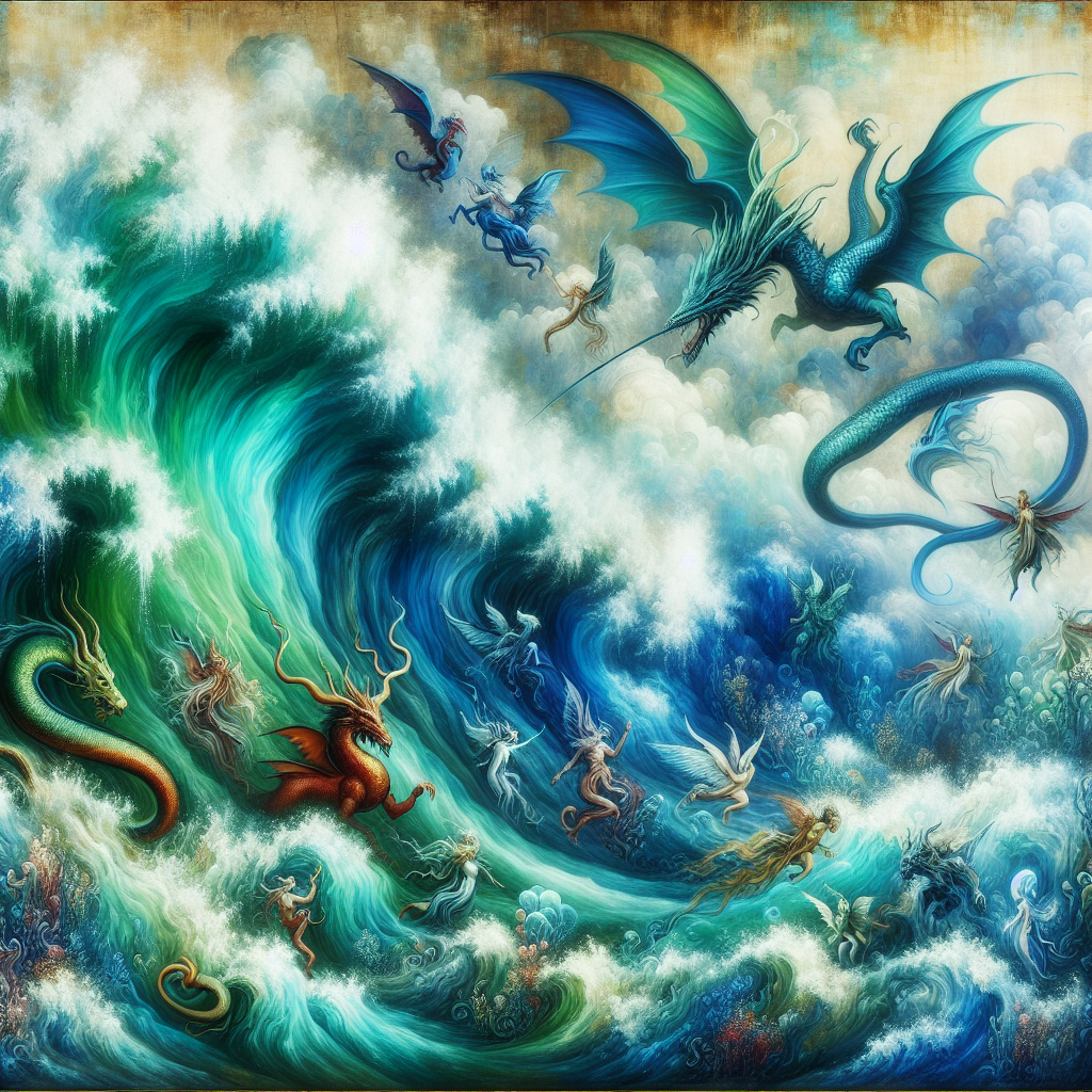 Surreal Ocean Wave Fantasy Diamonded Painting Kits