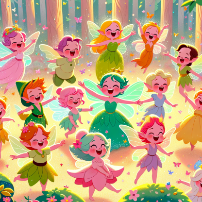 Magical Forest With Giggling Fairies Paint By Diamond